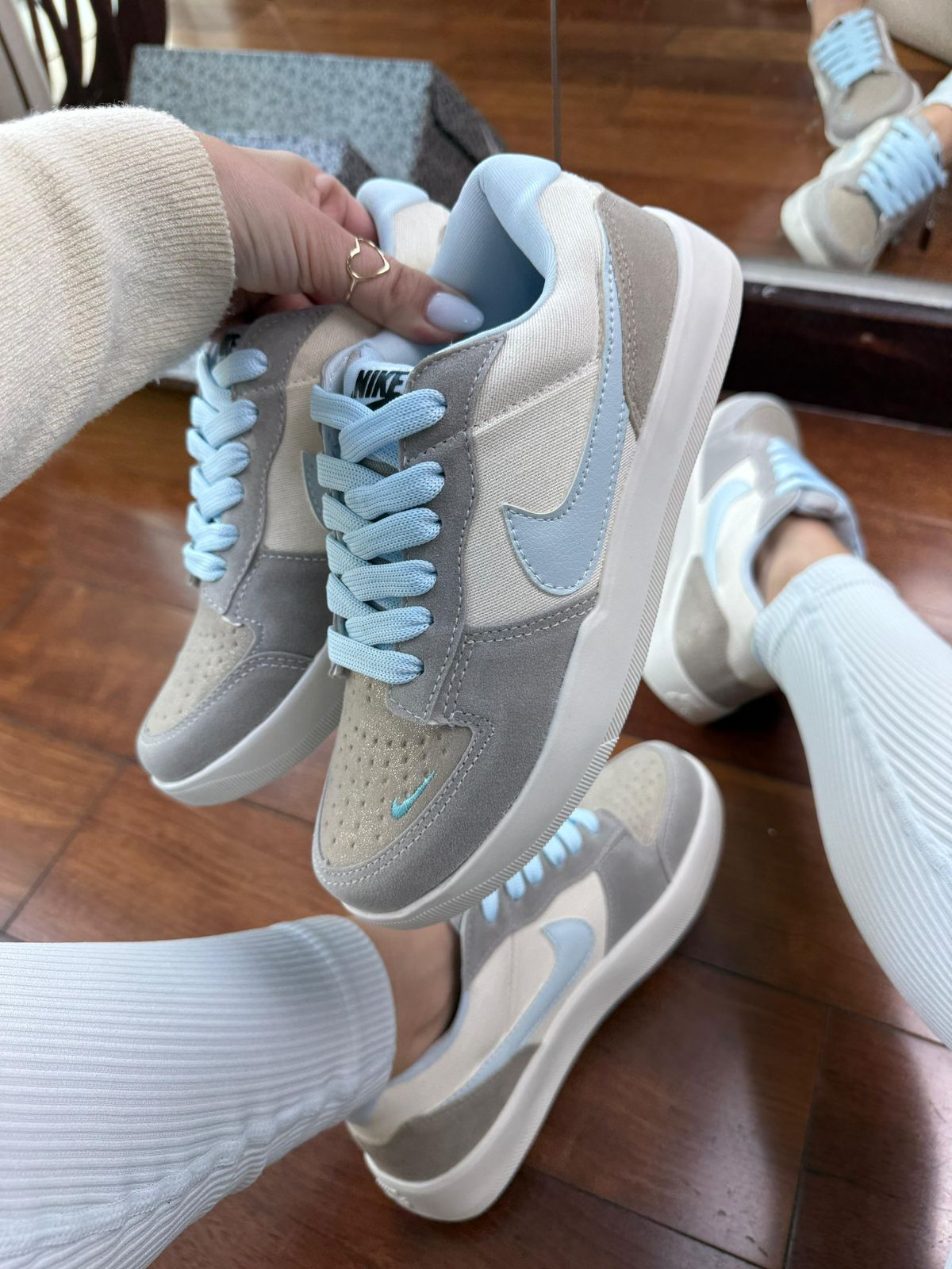 Nike Casual  Off/ Azul bebê 🩵