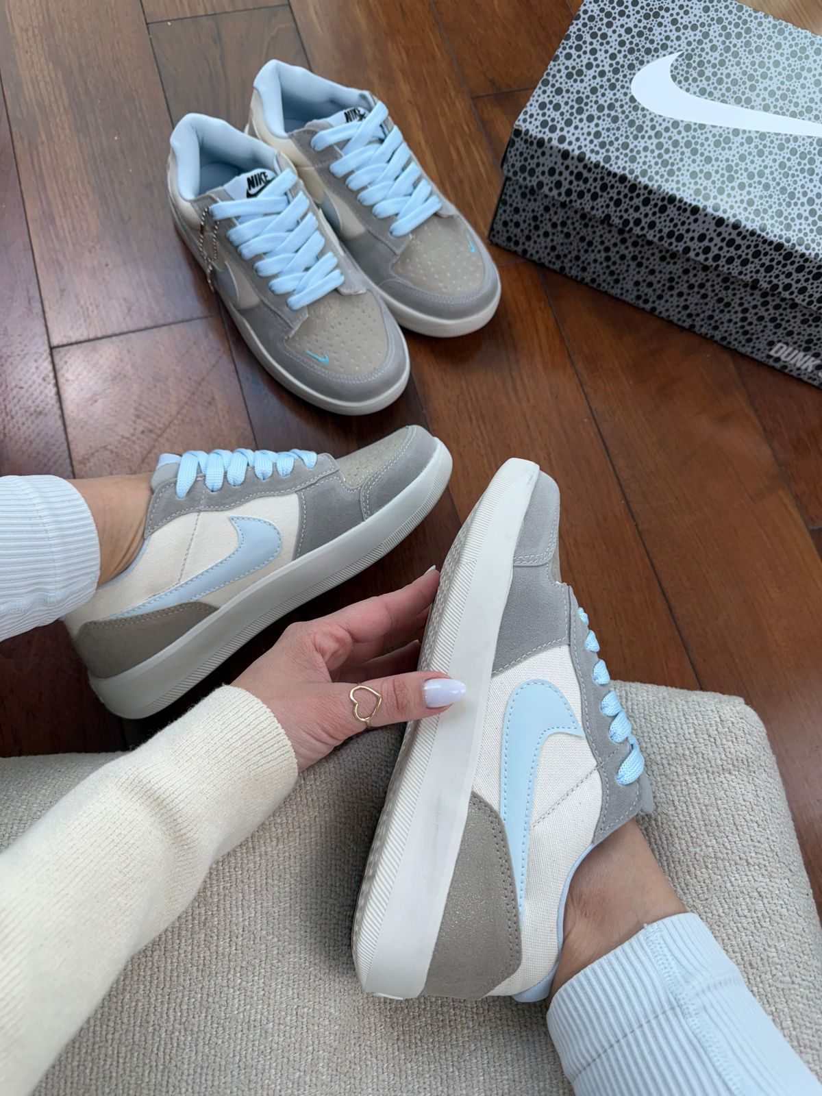 Nike Casual  Off/ Azul bebê 🩵