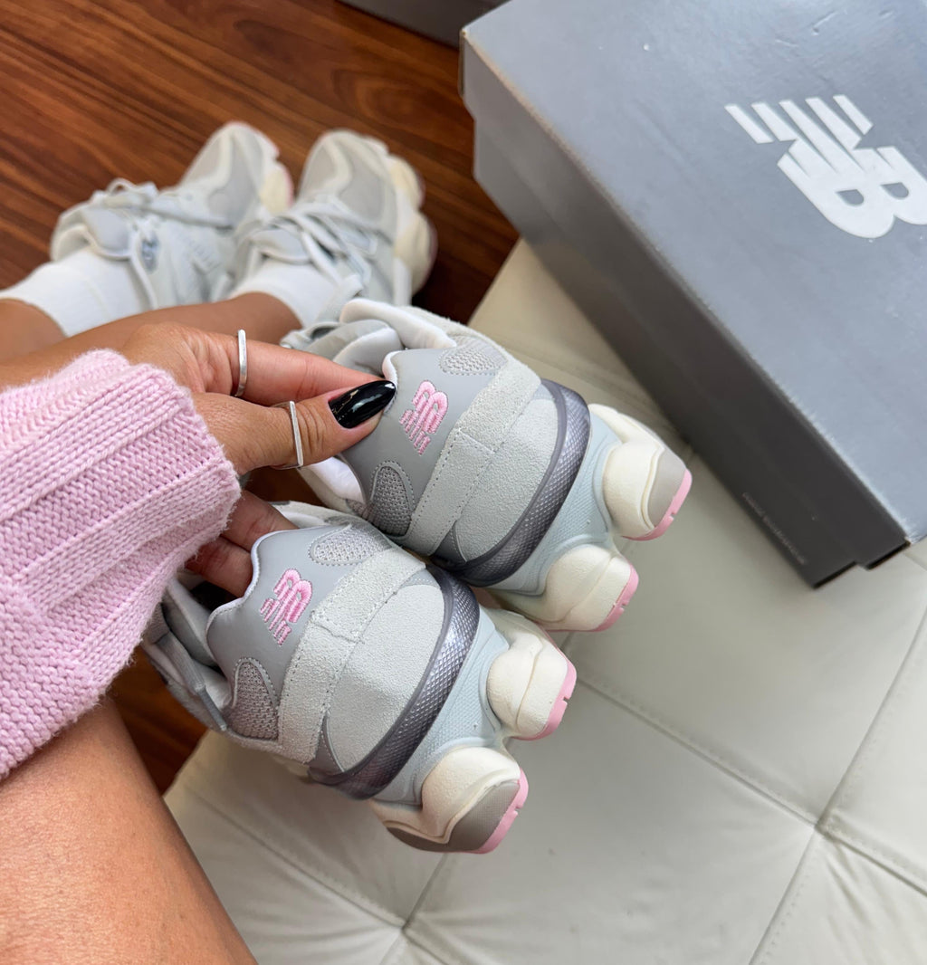 NB 9060 Couro Cinza/Rosa