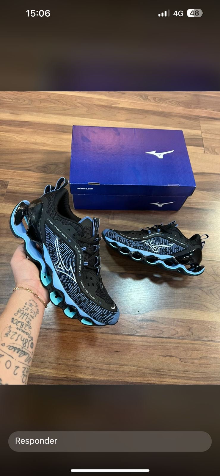 Mizuno Prophecy 13 Preto/azul