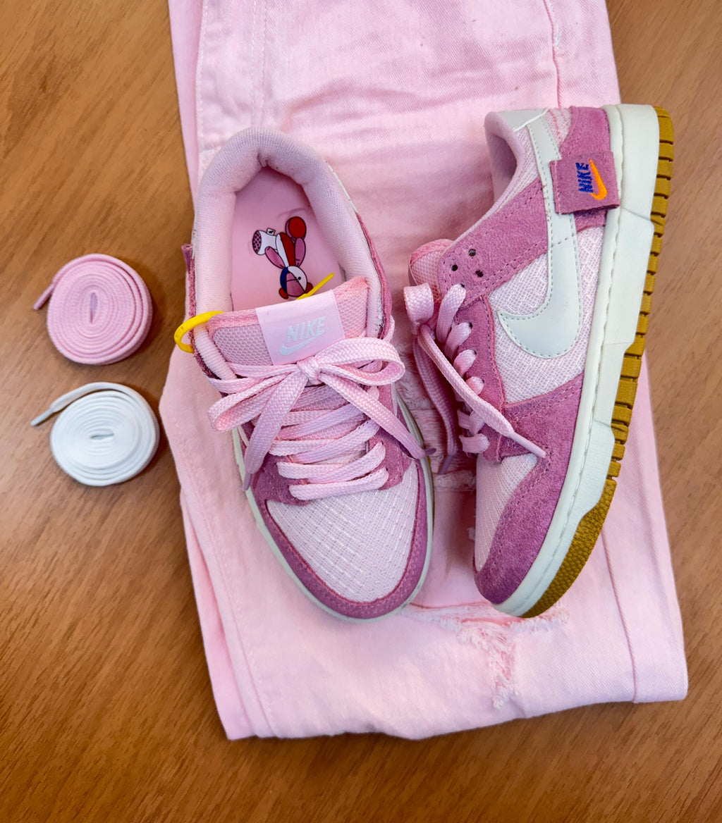 Dunk Teddy Bear Prime Couro Rosa