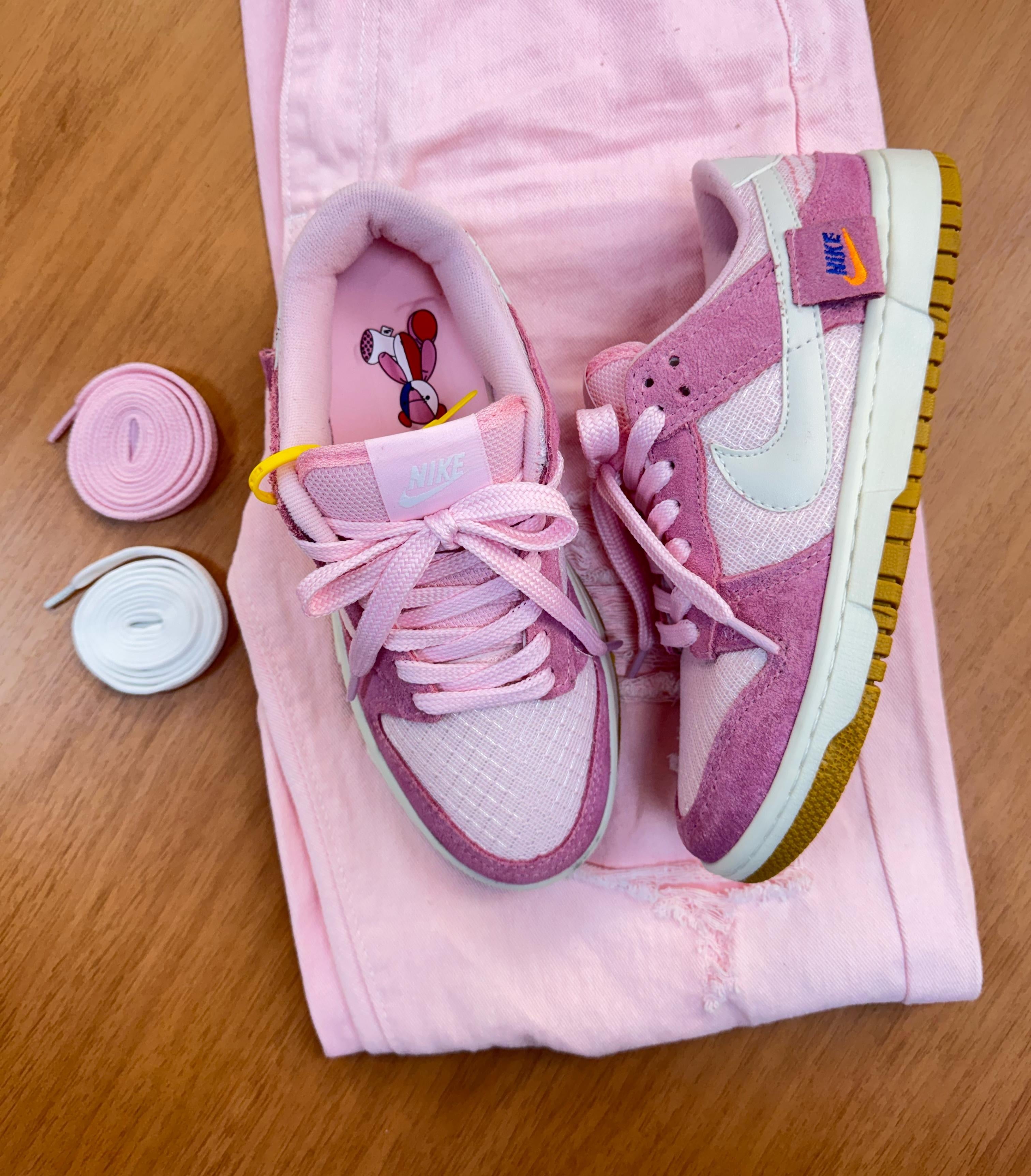 Dunk Teddy Bear Prime Couro Rosa