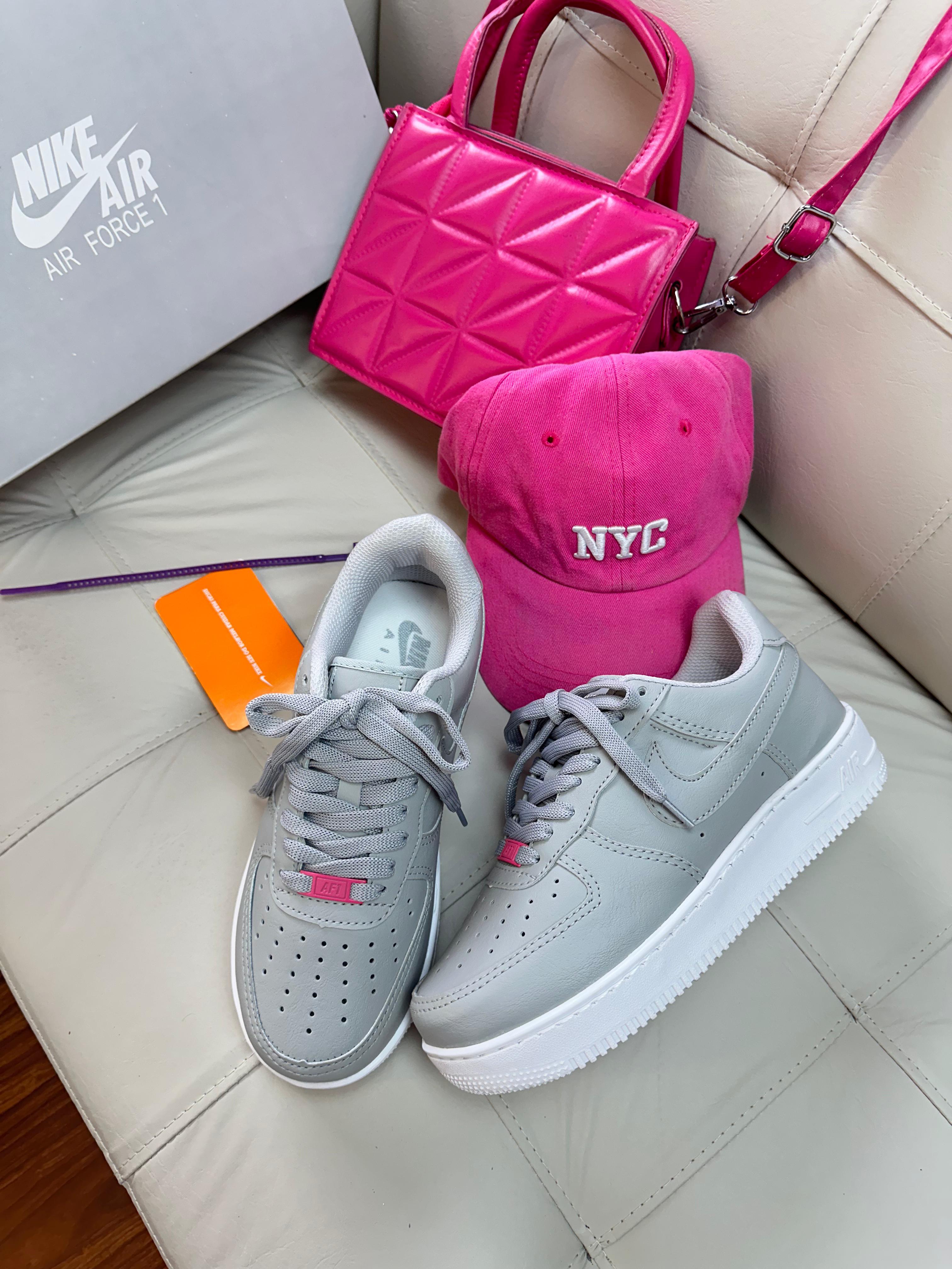 Air Force F1 Cinza/Pink
