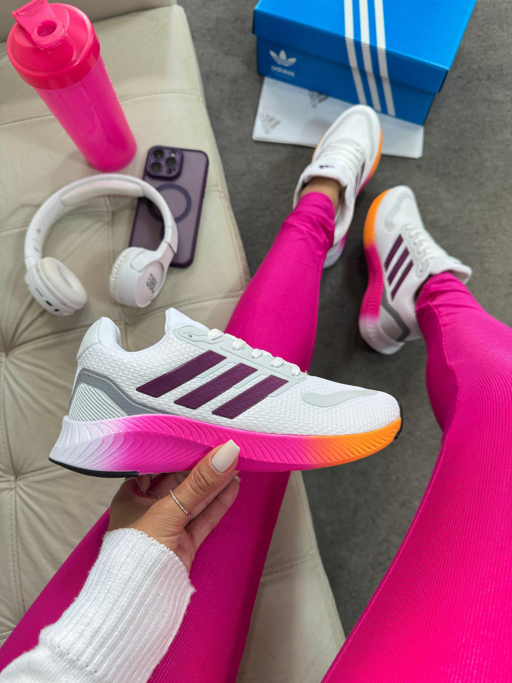 Adidas Falcon Bc/Pink/Laranja