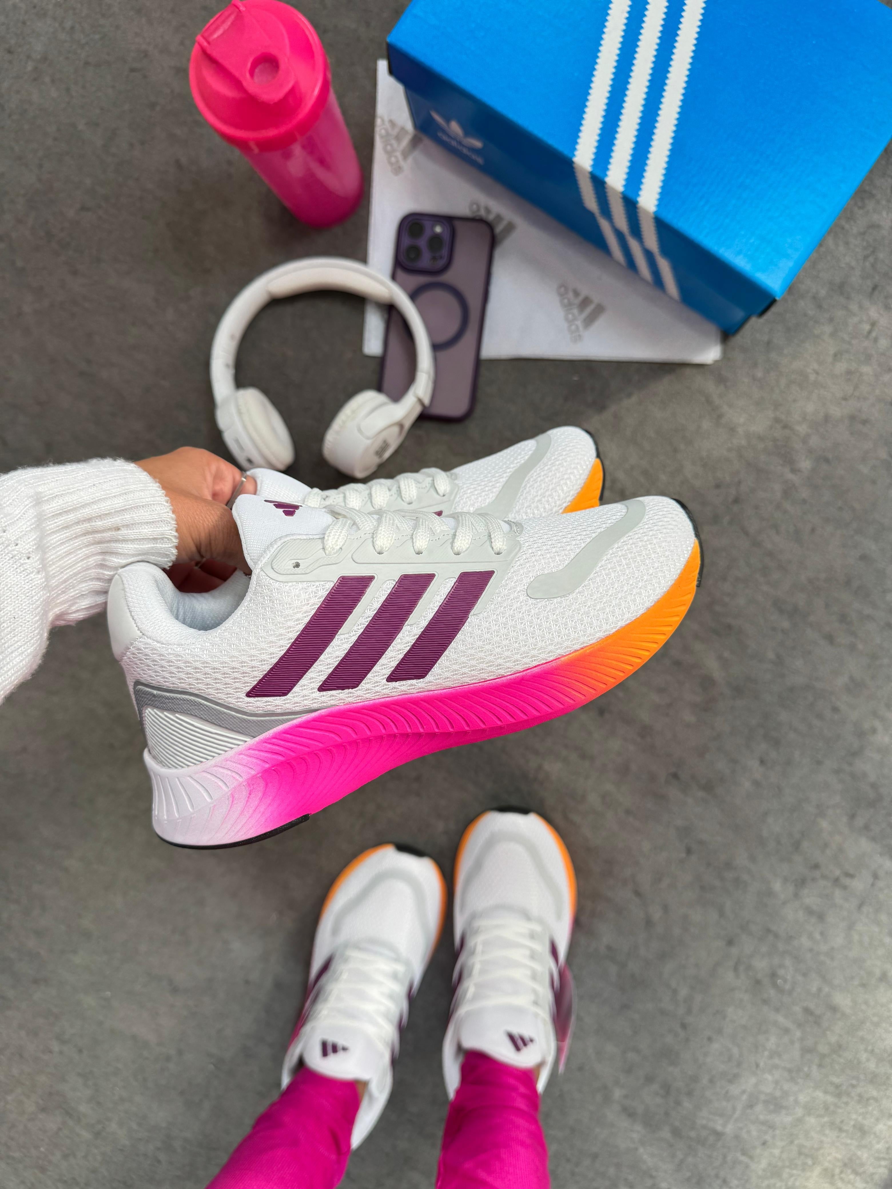 Adidas Falcon Bc/Pink/Laranja