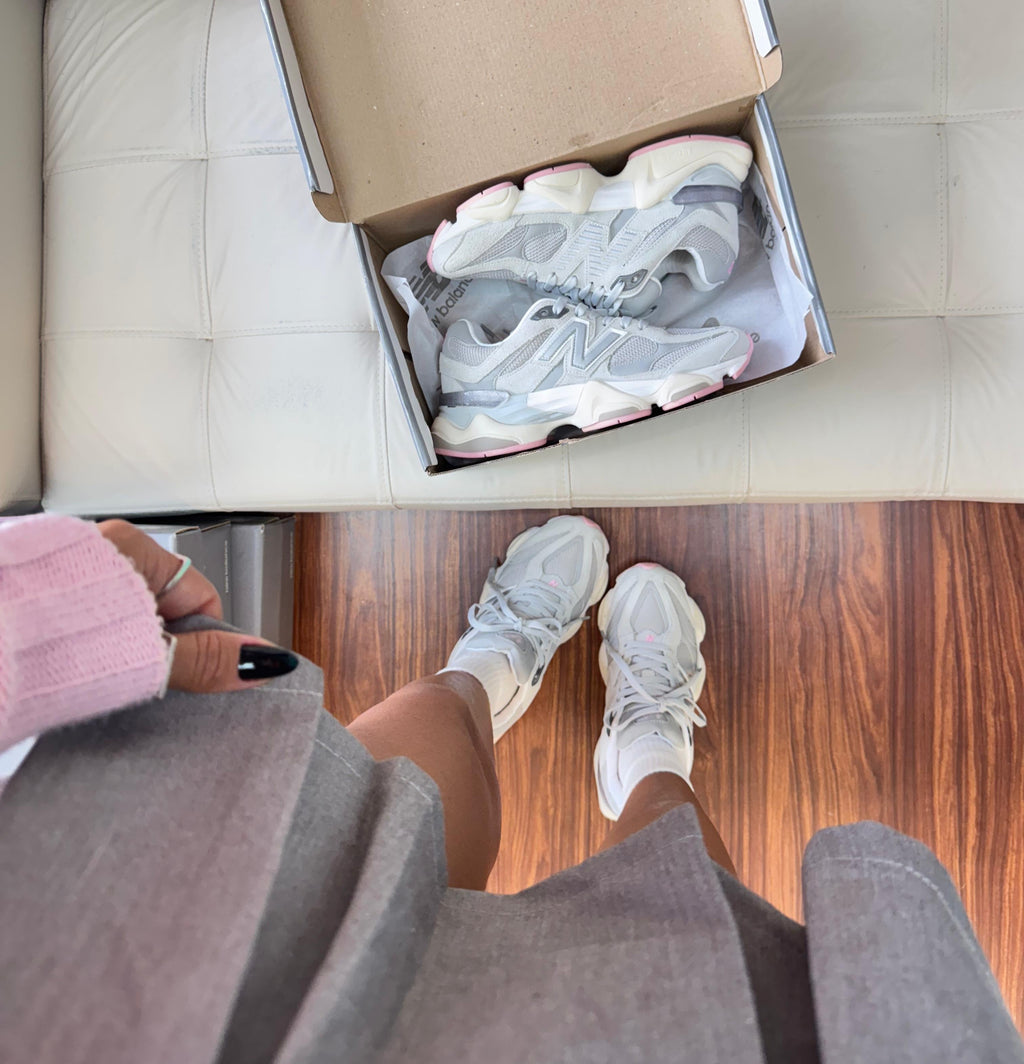 NB 9060 Couro Cinza/Rosa