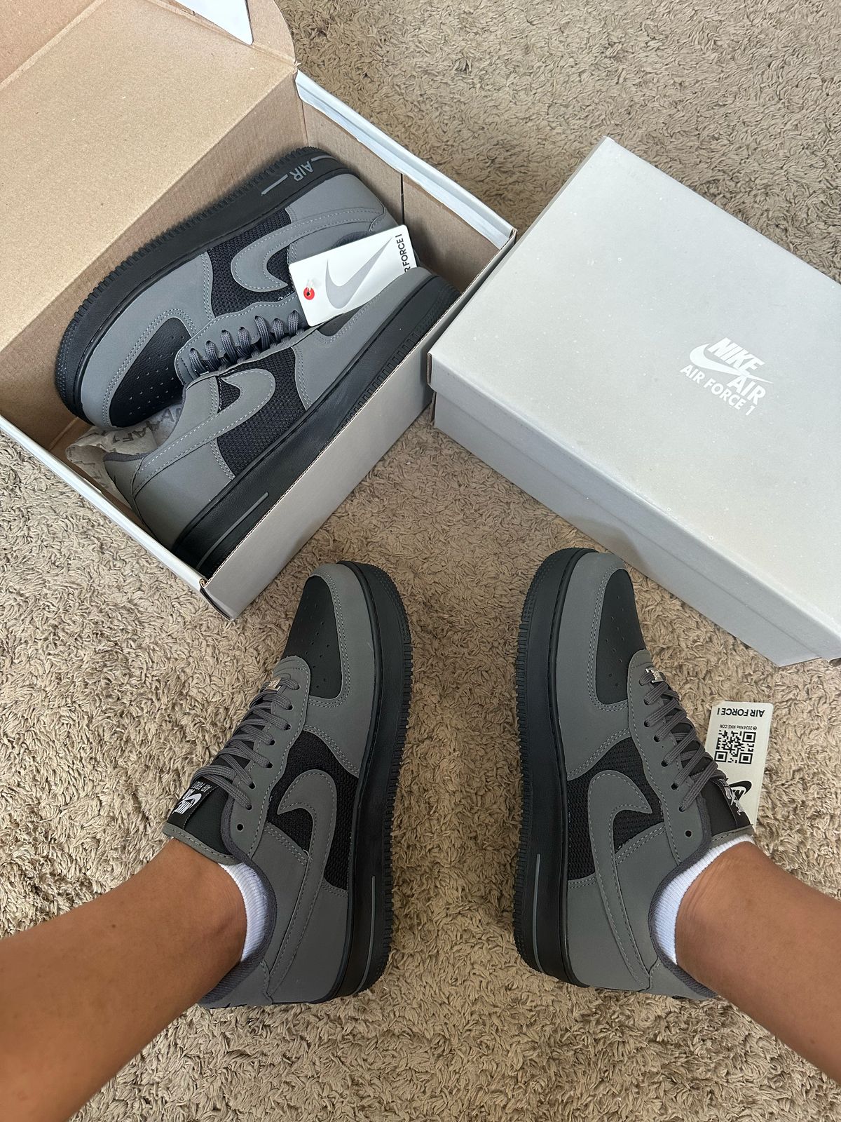 Nike Air Force Preto/Grafite