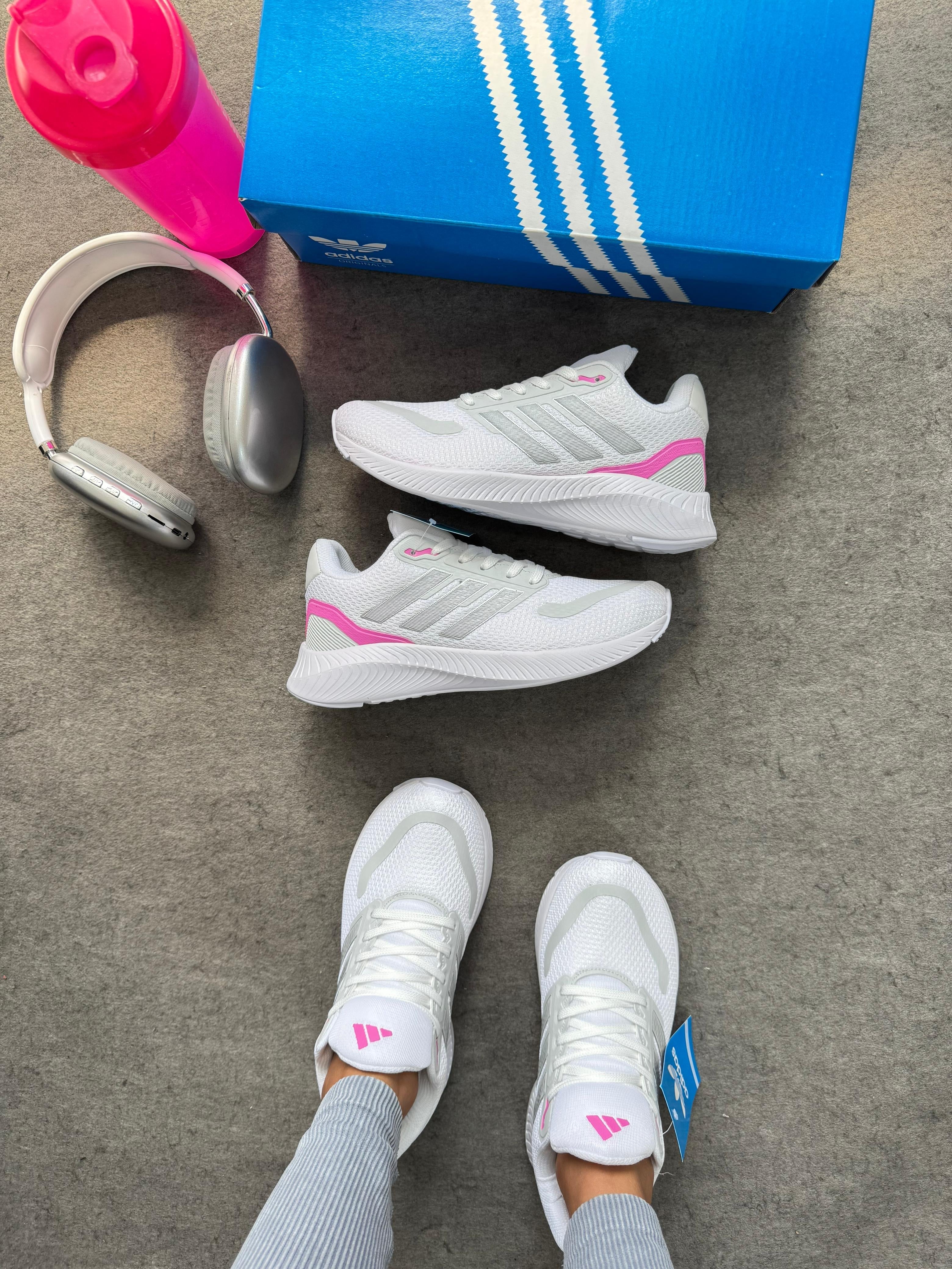 Adidas Run Falcon Branco/Pink