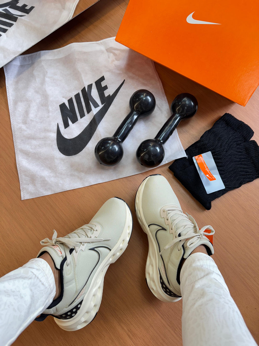 Nike React Infinity Run FK Bege/Preto