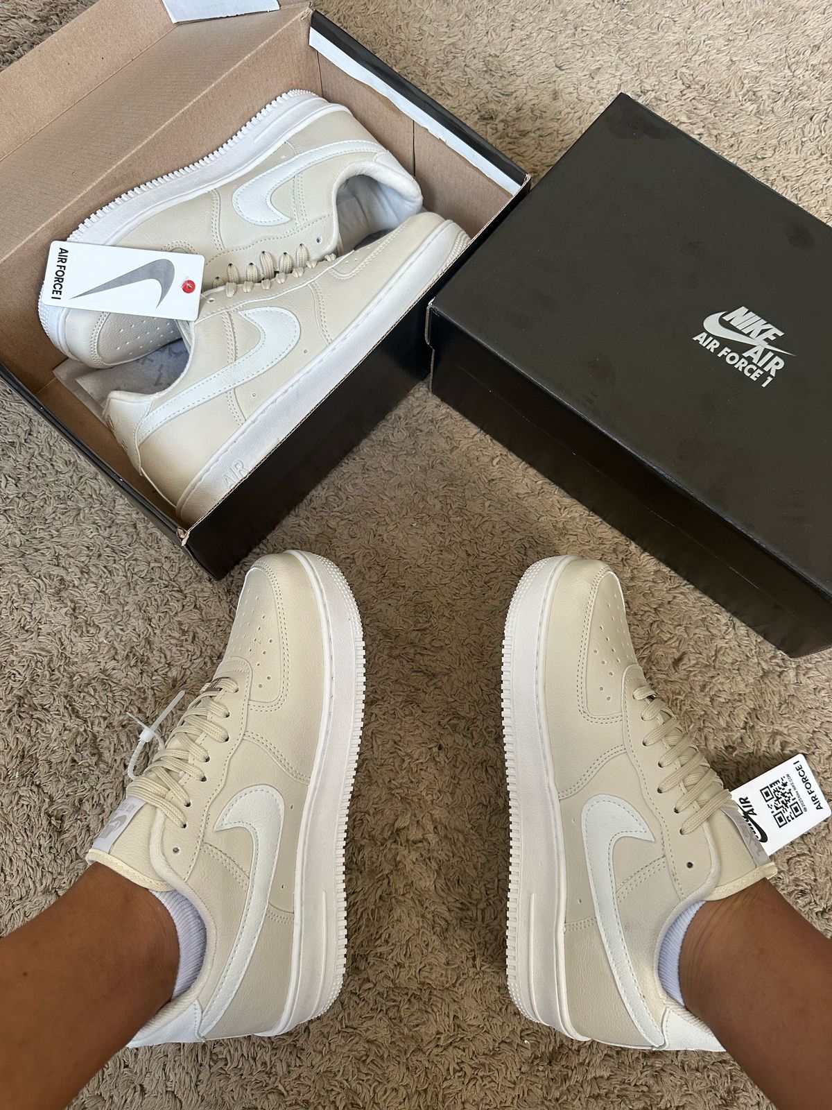 Nike Air Force Branco/Creme