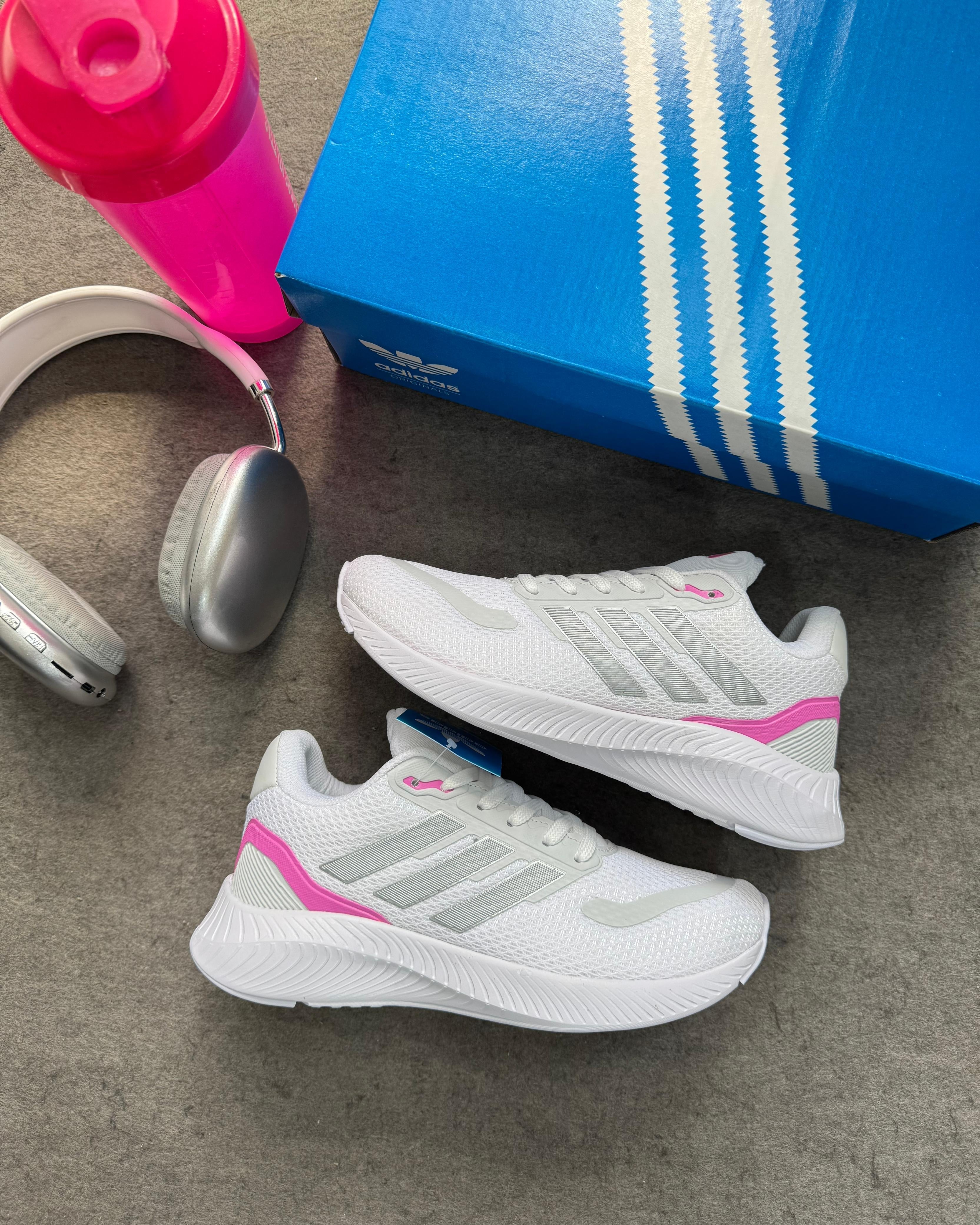 Adidas Run Falcon Branco/Pink
