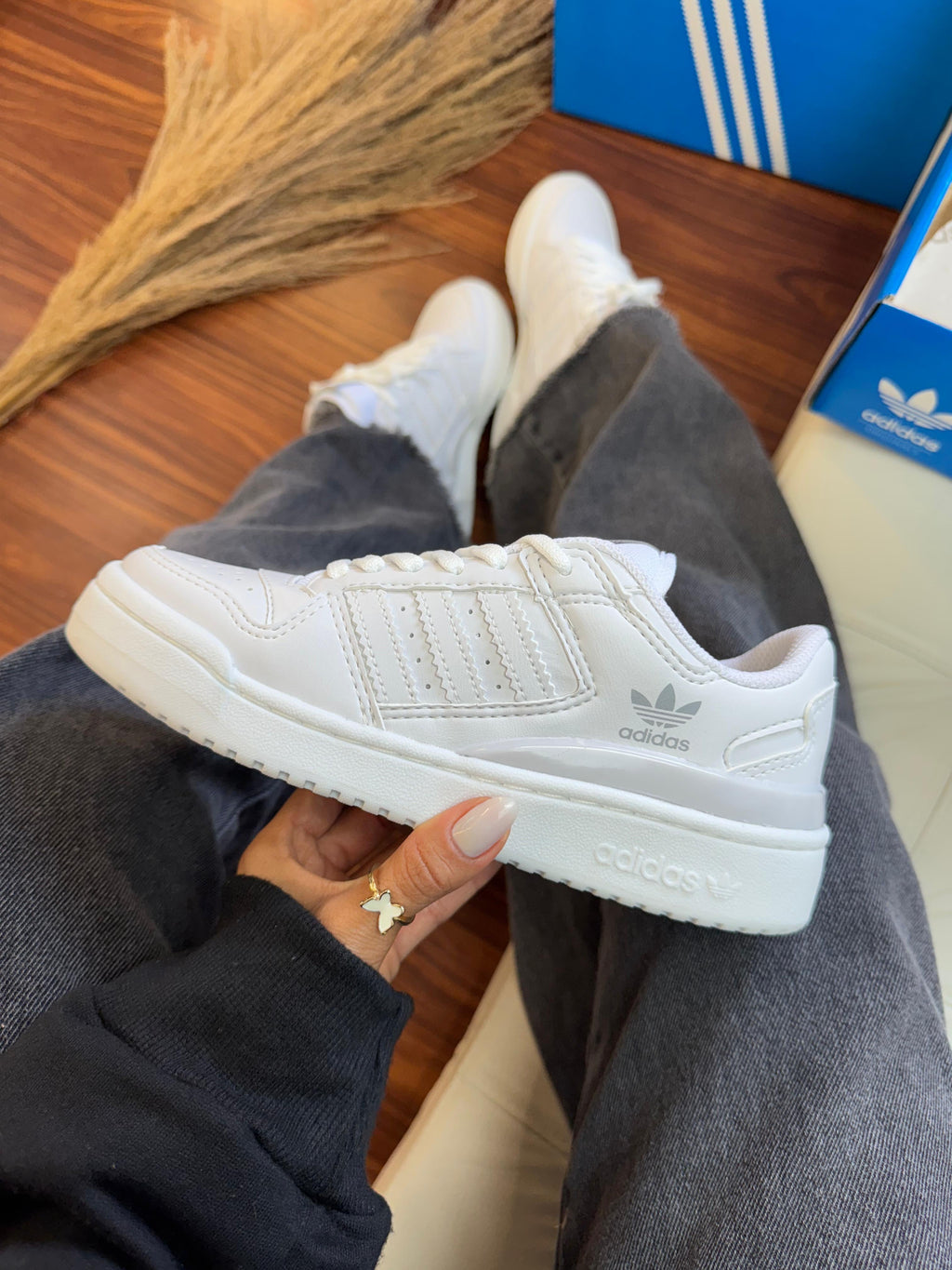 Adidas Fórum Branco/Branco