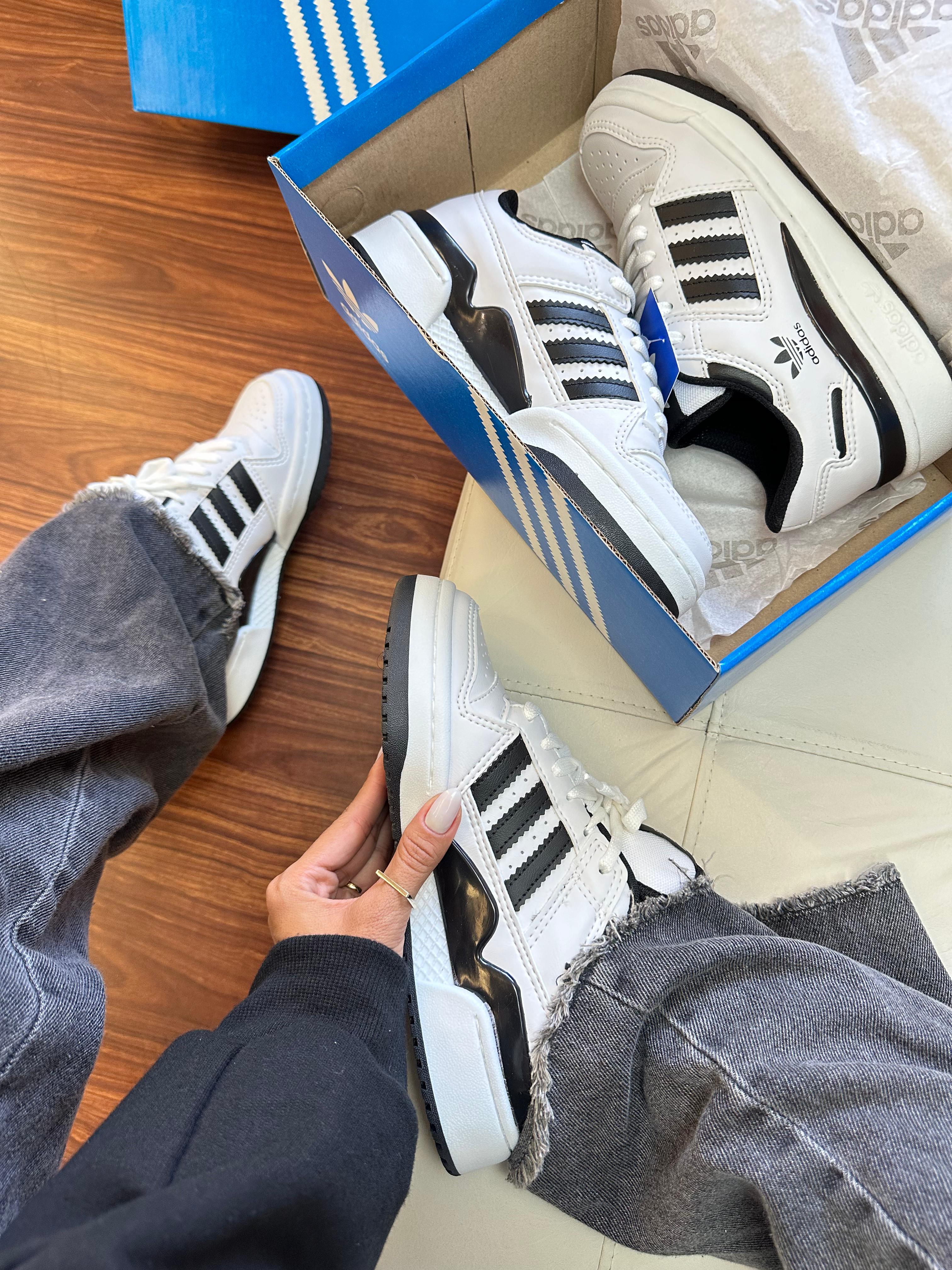 Adidas Fórum Branco/Preto