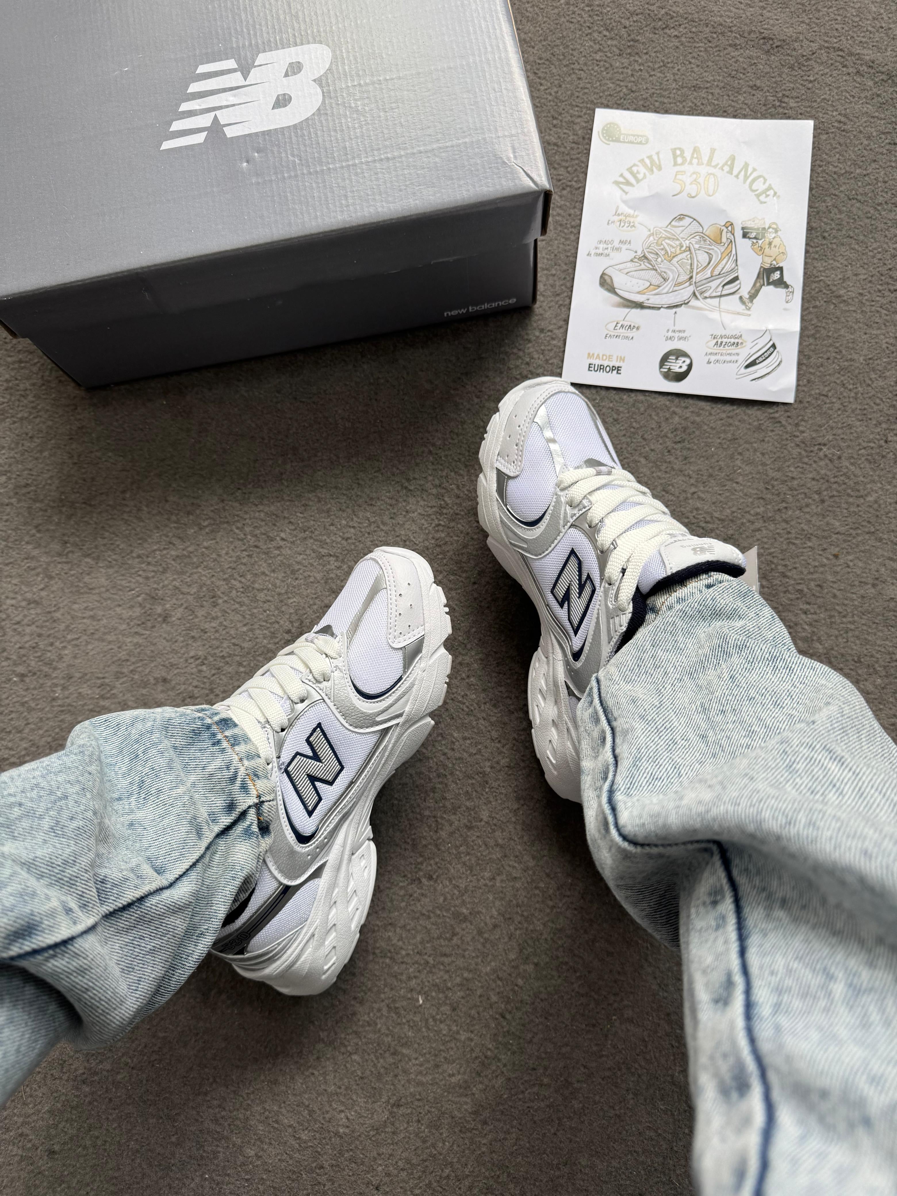 NB 530 Branco/Marinho