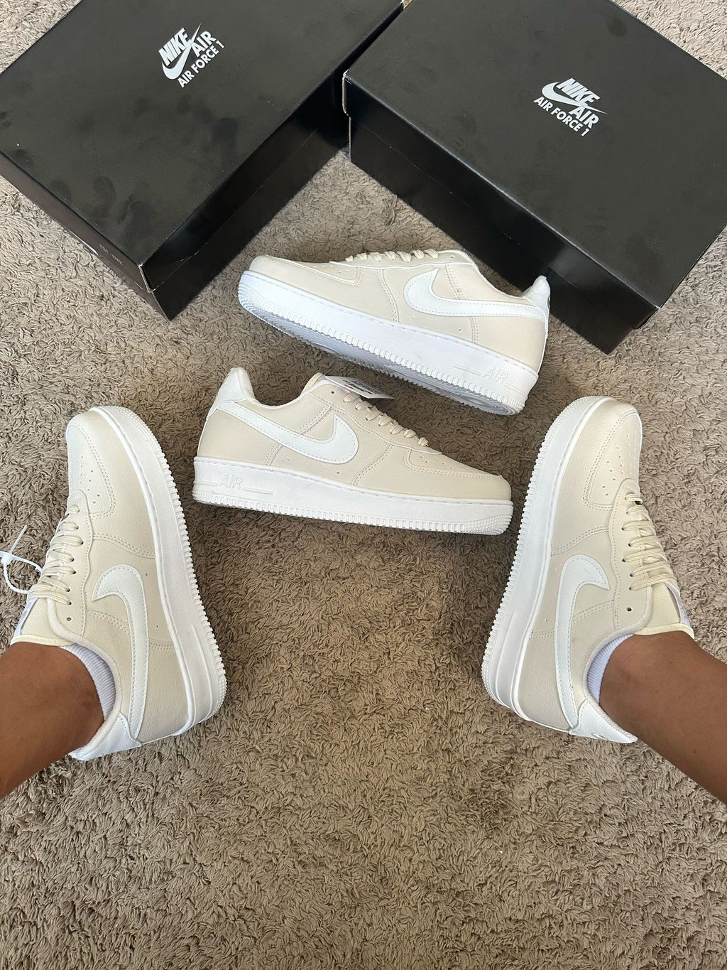 Nike Air Force Branco/Creme