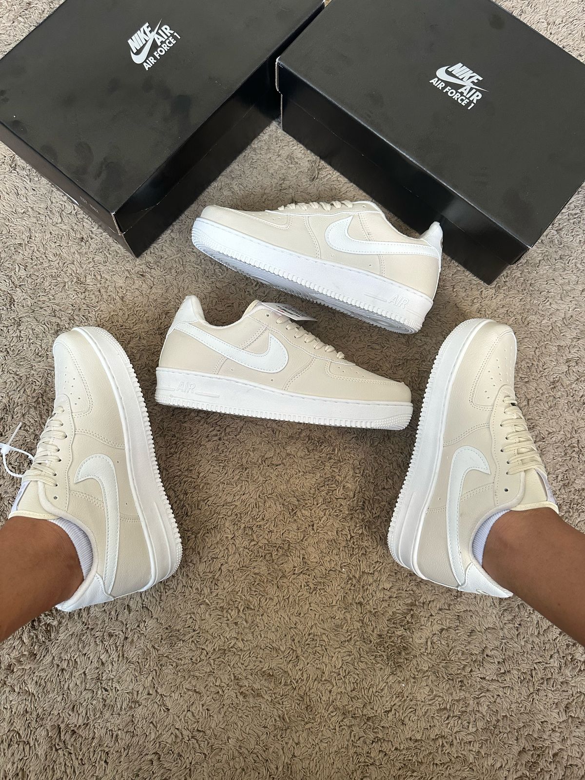 Nike Air Force Branco/Creme