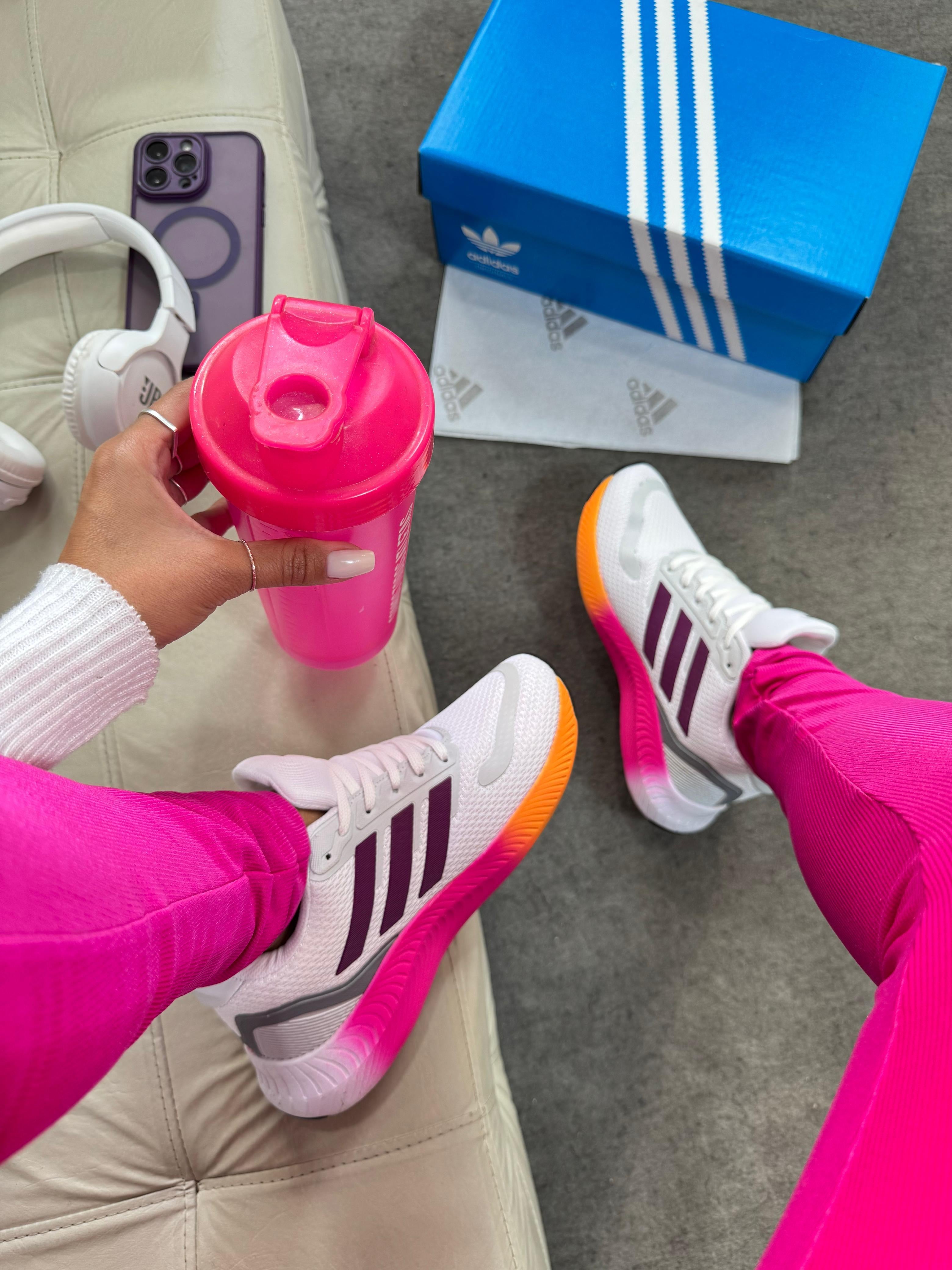 Adidas Falcon Bc/Pink/Laranja