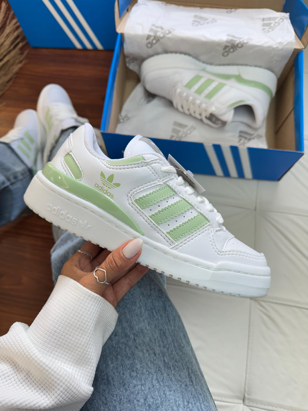 Adidas Fórum Branco/Verde
