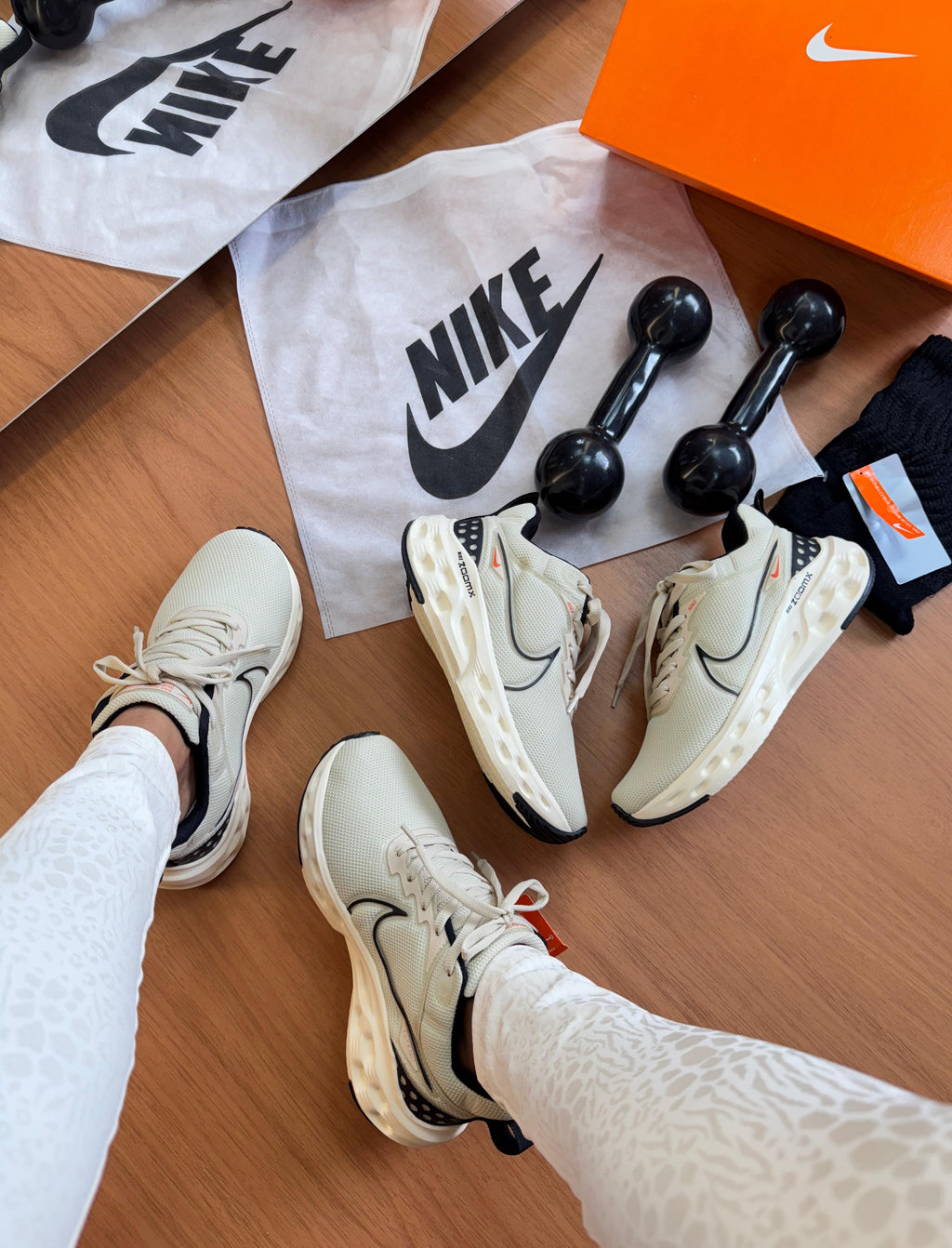 Nike React Infinity Run FK Bege/Preto