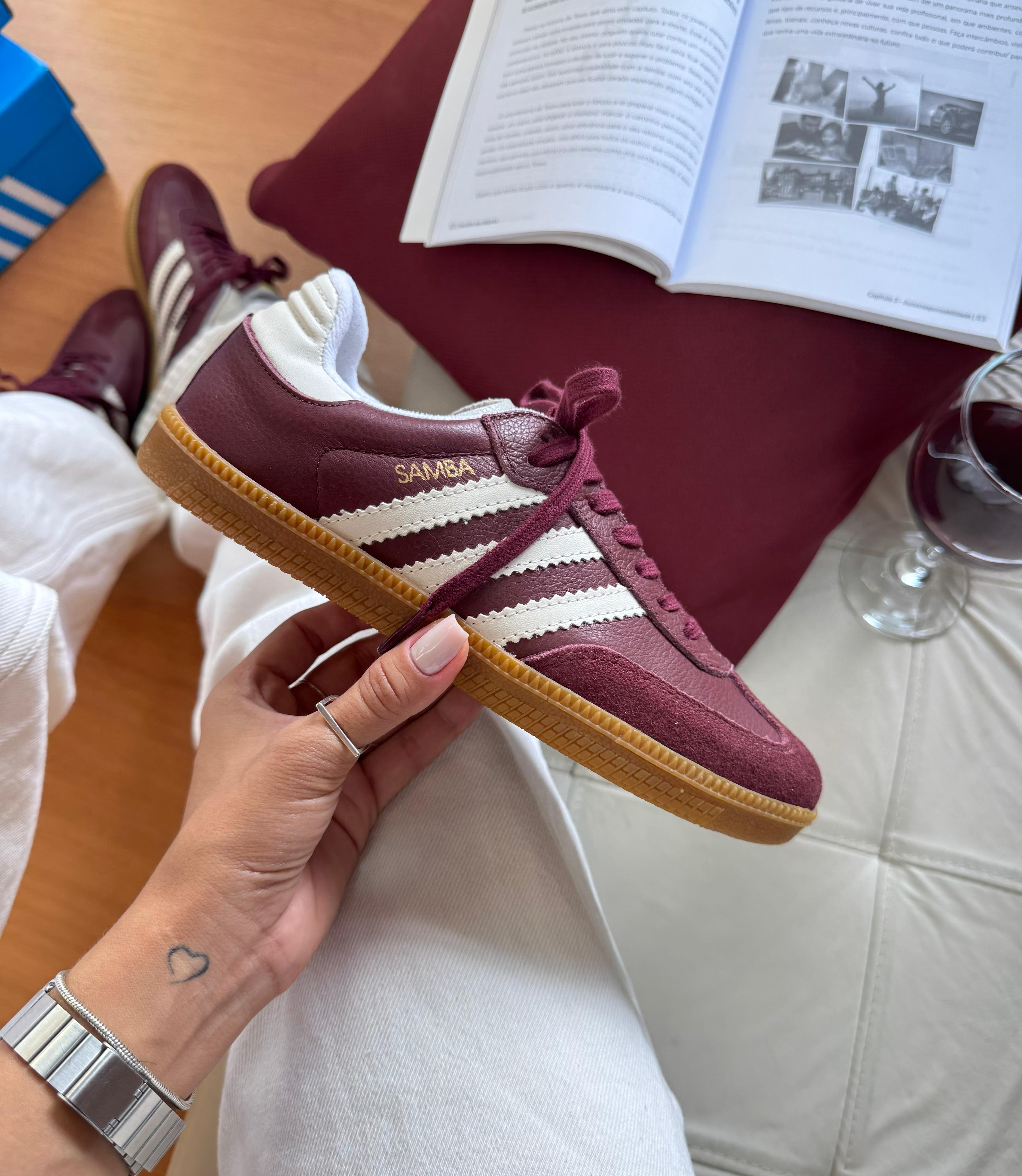 Samba OG Couro Cherry