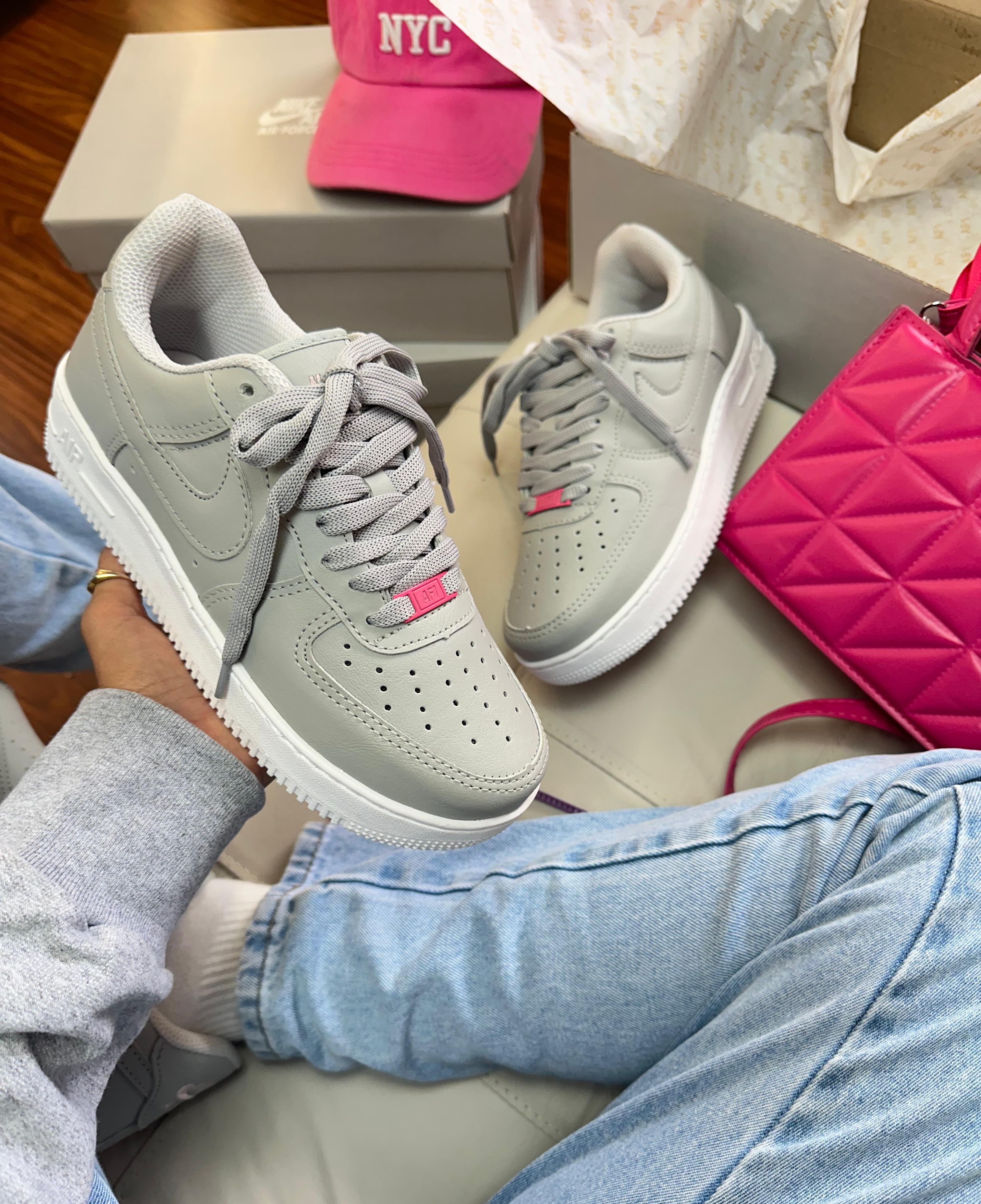 Air Force F1 Cinza/Pink