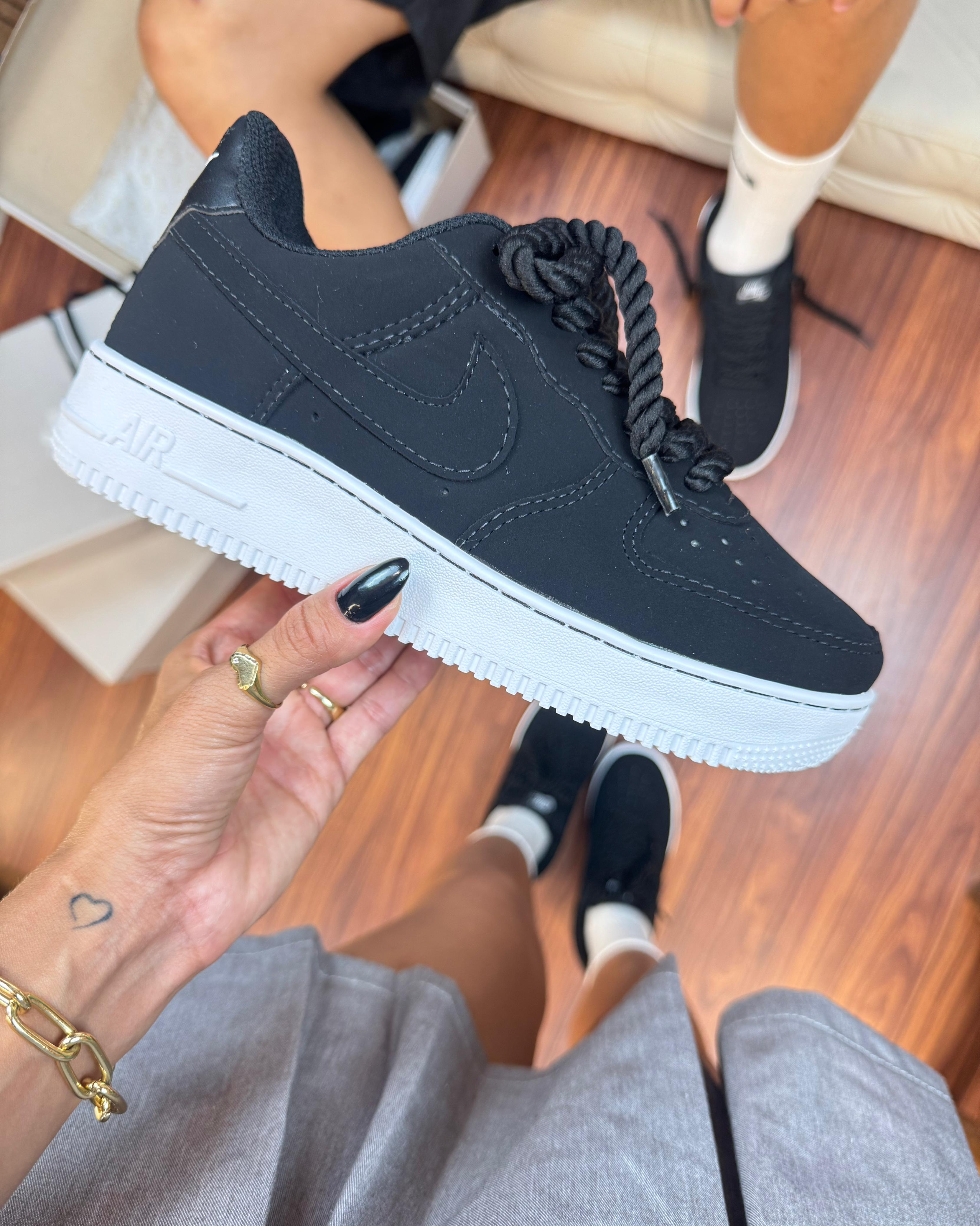 Air Force F1 Nobuk Preto