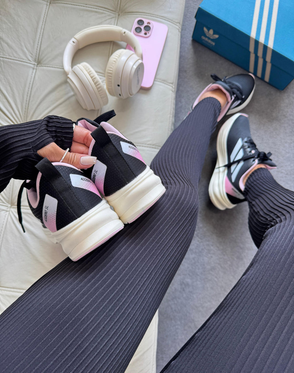 Adidas Adzero SL Preto/Rose