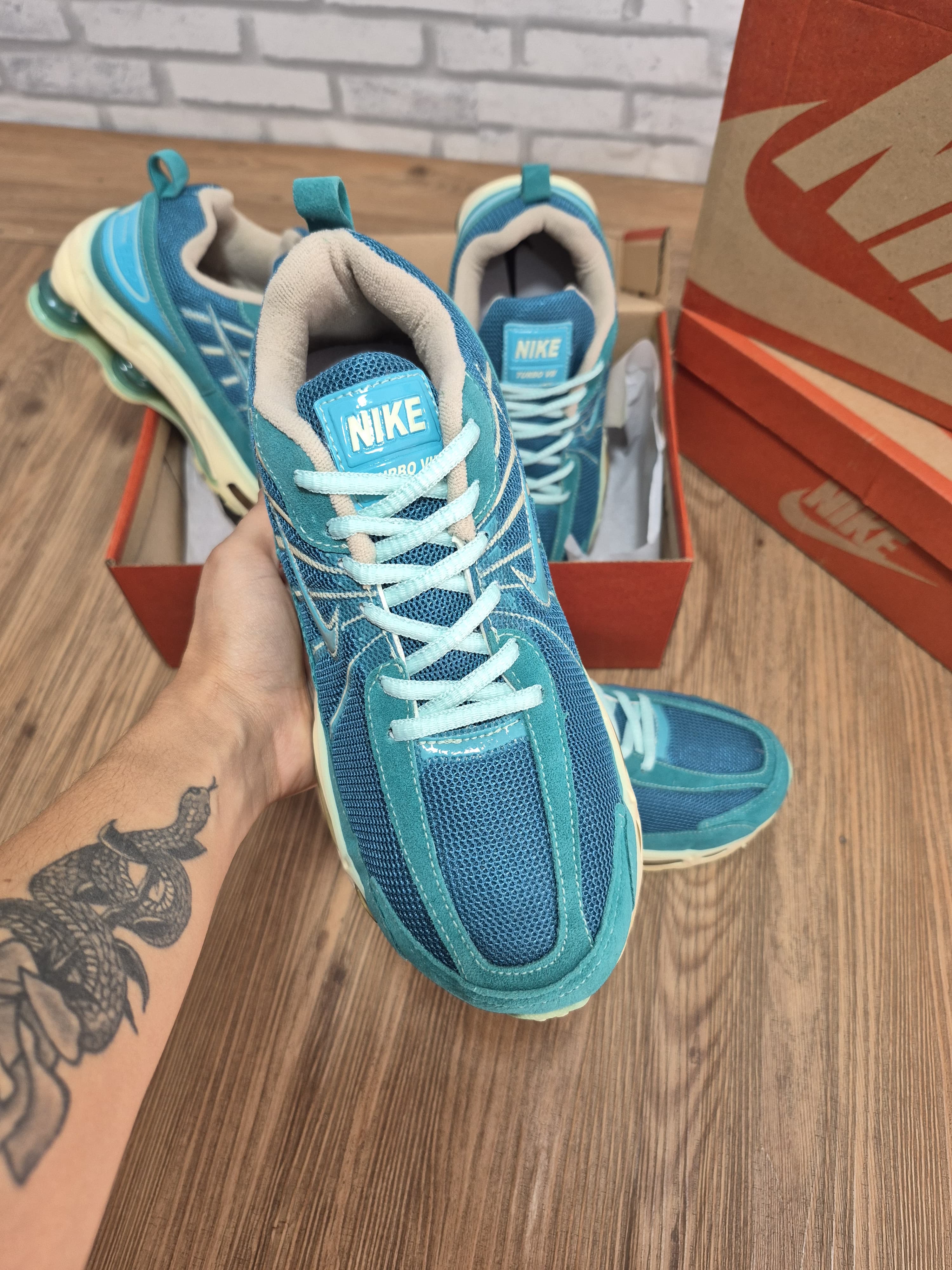 Nike Shox Turbo VII Verde Água