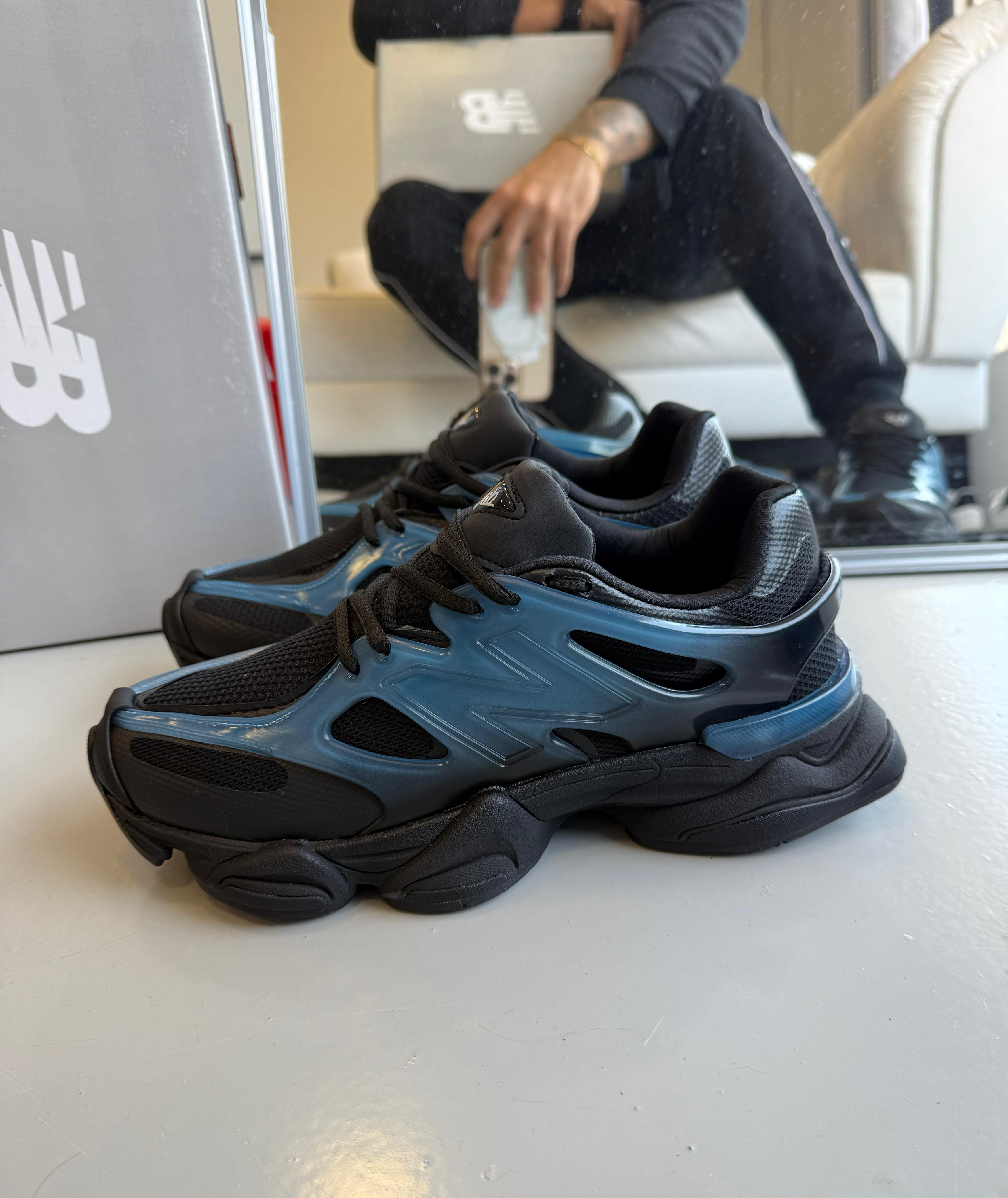 NB 9060 Black/BLUE