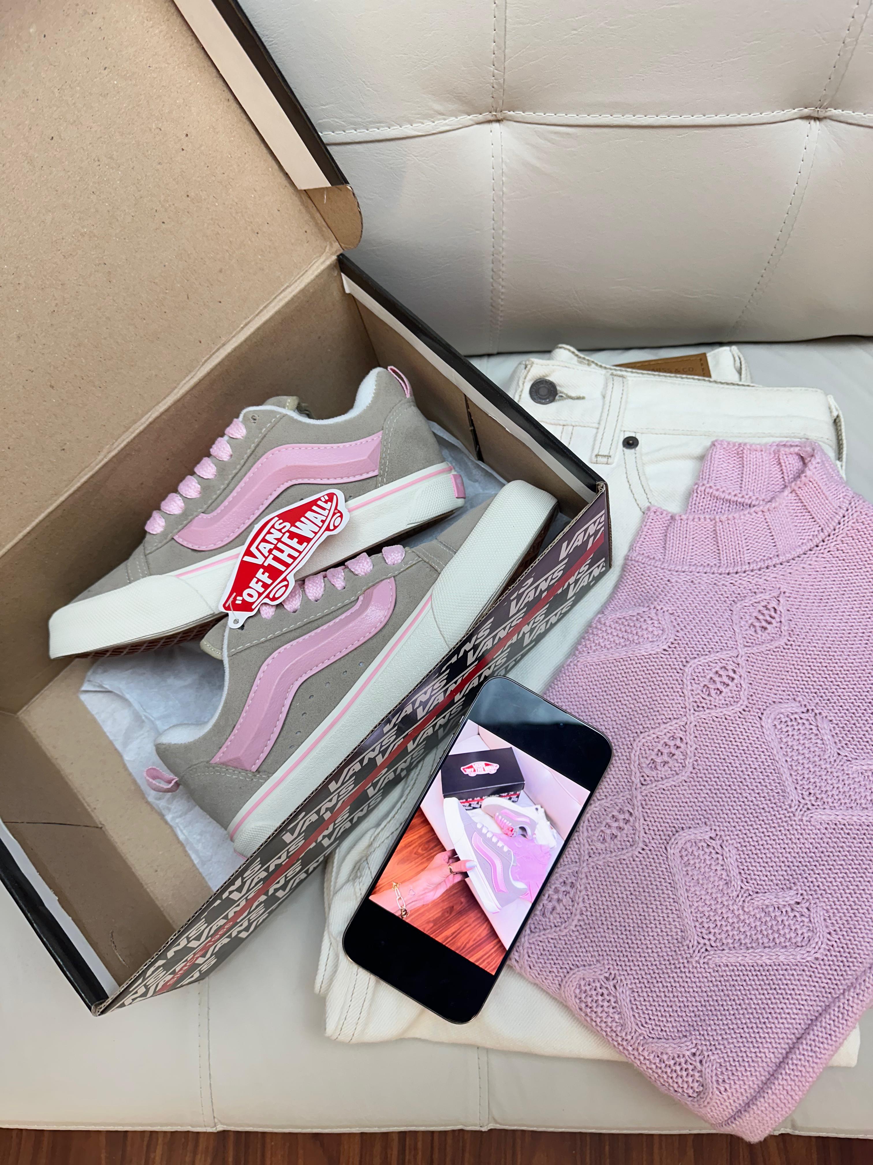 Vns Old Knu bege/rosa