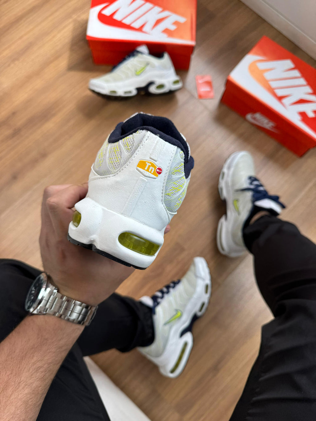 Nike TN Branco /Limão