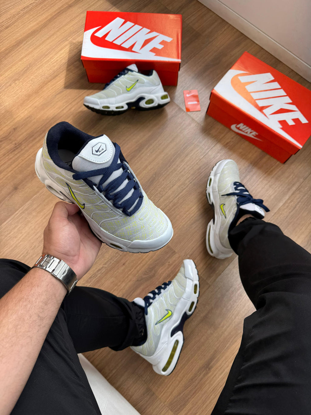 Nike TN Branco /Limão