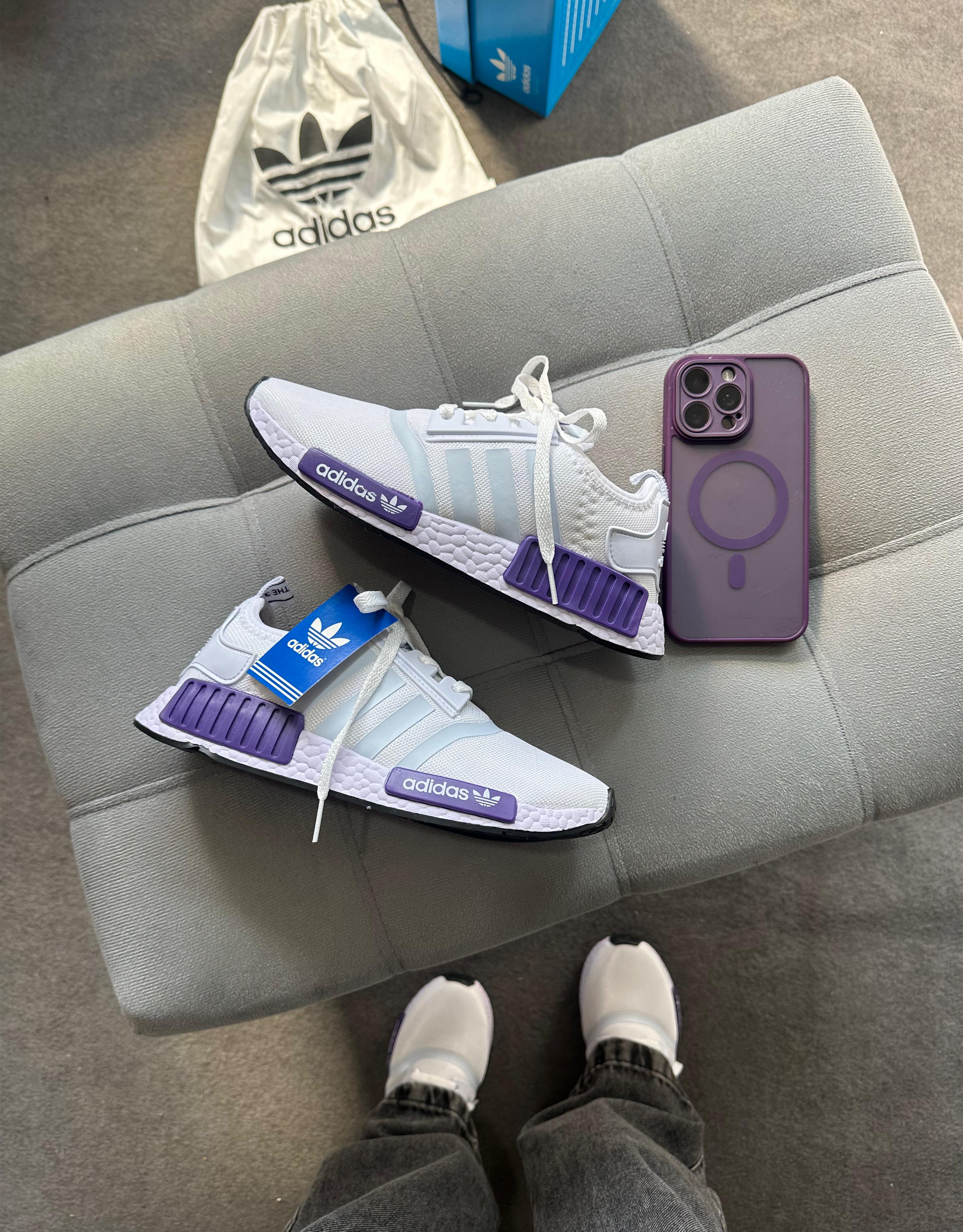 Adidas NMD  Branco/Roxo
